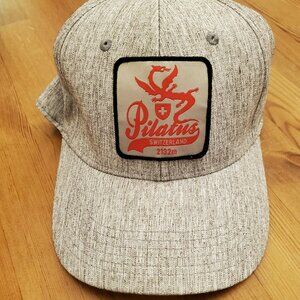 Pilatus Switzerland 2132m Red Dragon Grey Adjustable Baseball Hat